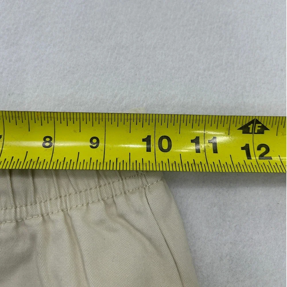 Zara Beige Cargo Pants Elastic Waist Drawstring Size 6 116cm NEW